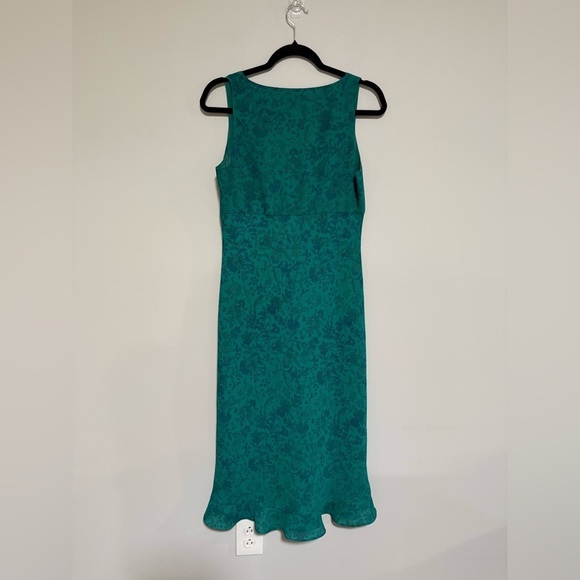 VTG 90s Floral Sleeveless Midi Dress Medium Empire Waist Mermaid Babydoll Fairy - Picture 2 of 8